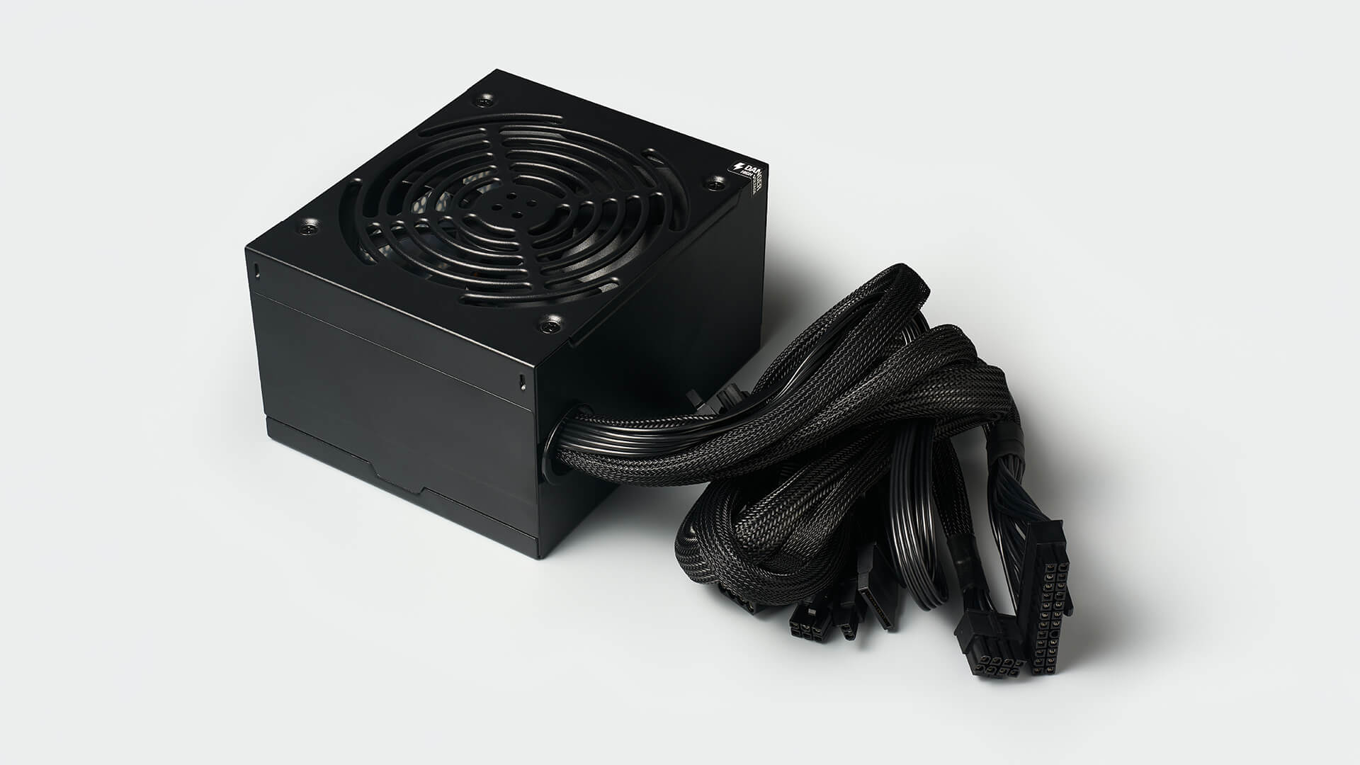 Close-up of a 12V-2x6 GPU power connector cable.
