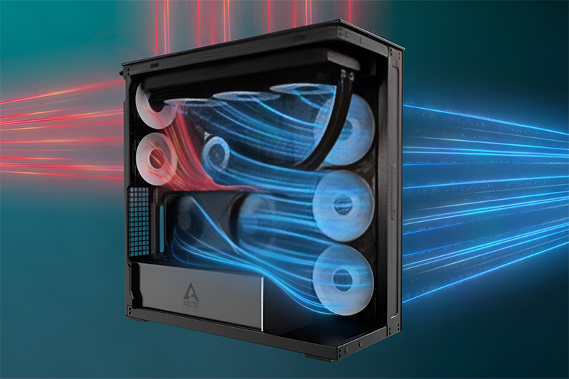 Arctic Xtender ARGB airflow and radiator support