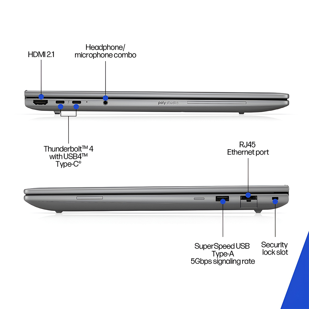 HP ZBook 8 G1i Ultra 9 RTX 500 Ada AI Workstation Laptop