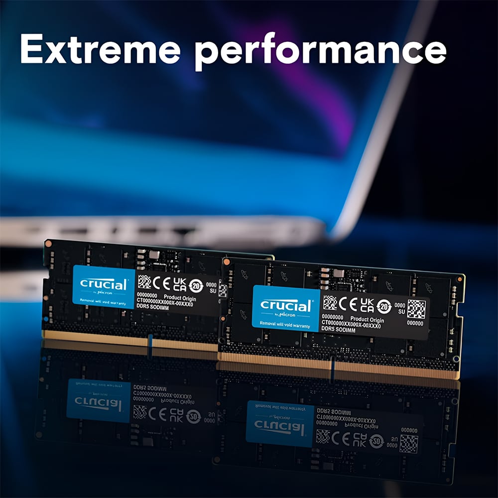 CT16G56C46S5- Crucial 16GB DDR5 5600MHz ECC Laptop Memory