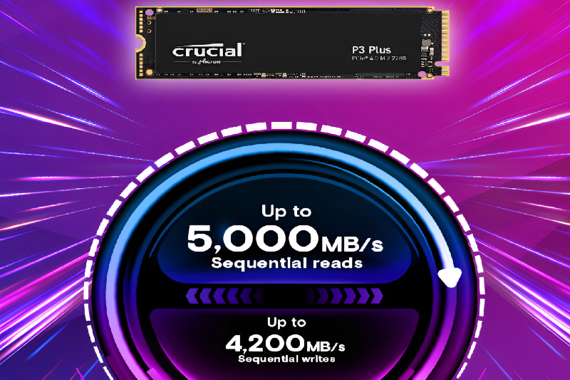 CT1000P3PSSD8: Crucial P3 Plus 1TB PCIe 4.0 NVMe SSD