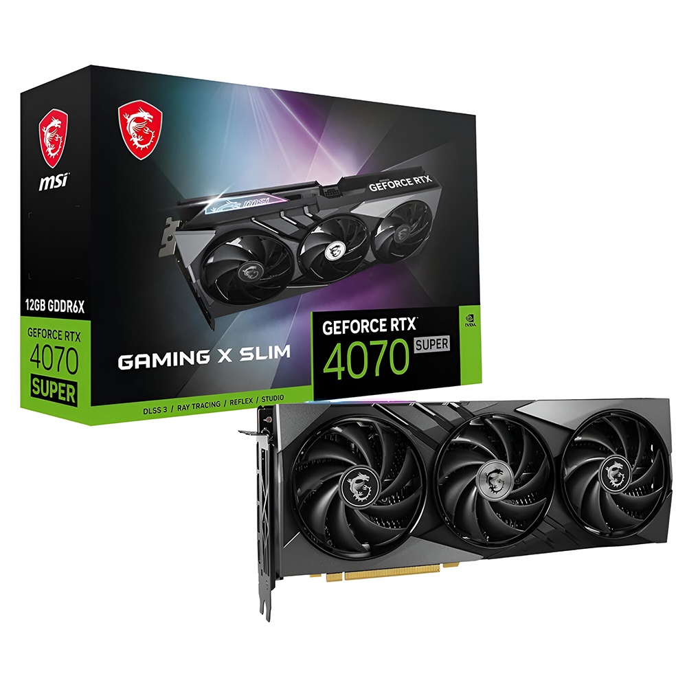 シムピー RTX 4070 SUPER 12G GAMING X SLIM MSI GeForce Ada Lovelace