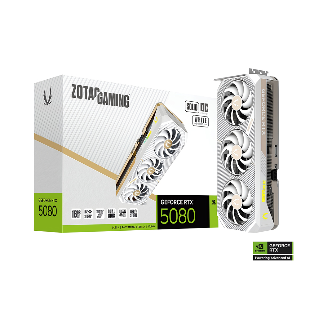 ほぼ新品 geforce RTX 5080 ZOTAC SOLID OC 16G ZOTAC RTX 5080 SOLID CORE 16GB - ZT-B50800D2-10P