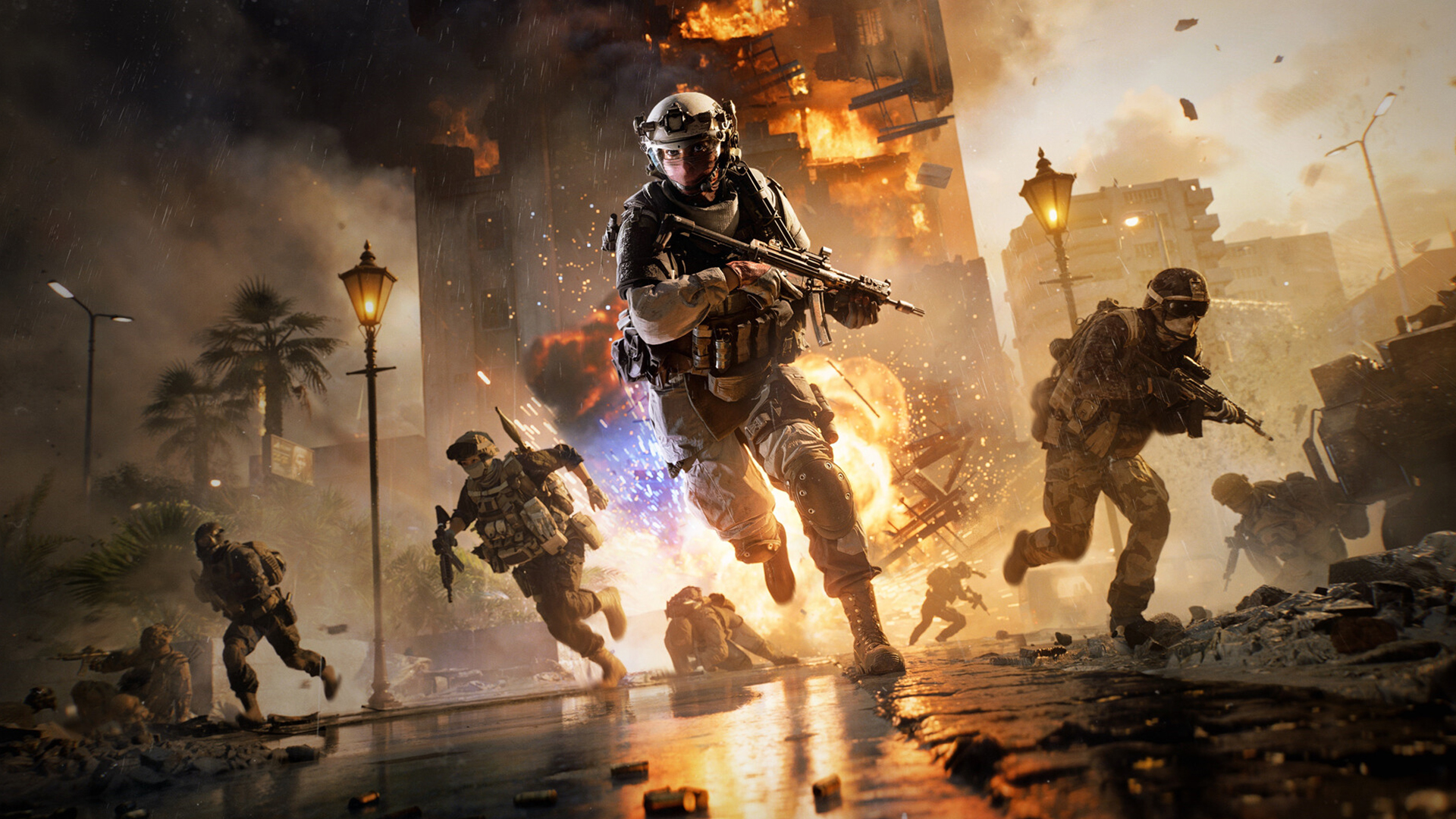 Intense combat scene with soldiers in Battlefield 6 RedSec.