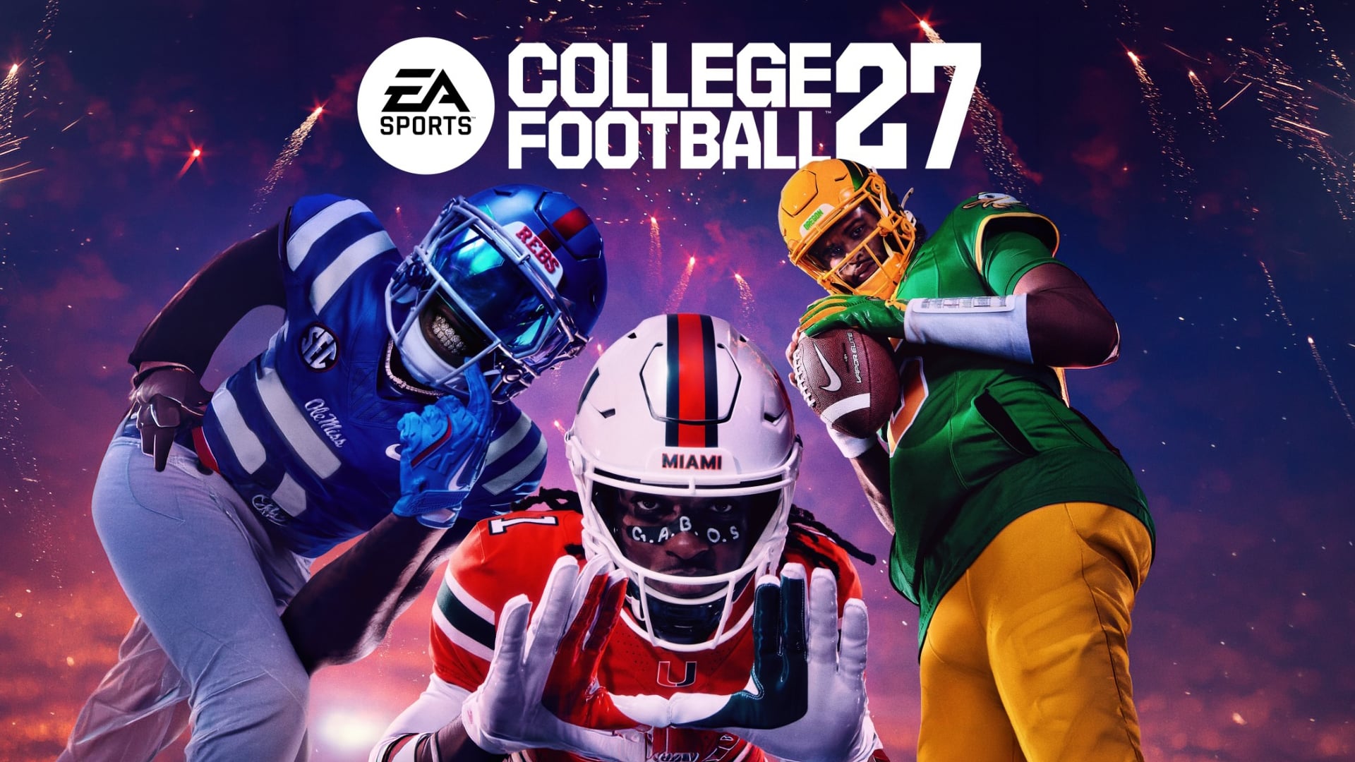 Three college football players featured on College Football 27.