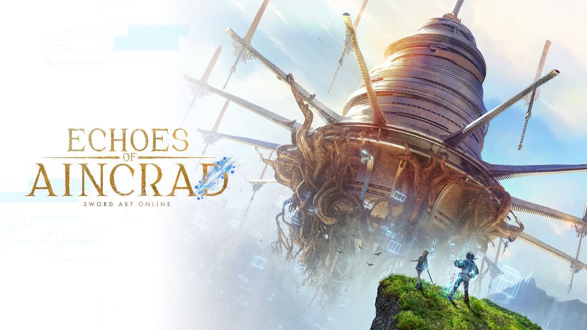 Floating castle of Aincrad from Echoes of Aincrad game.