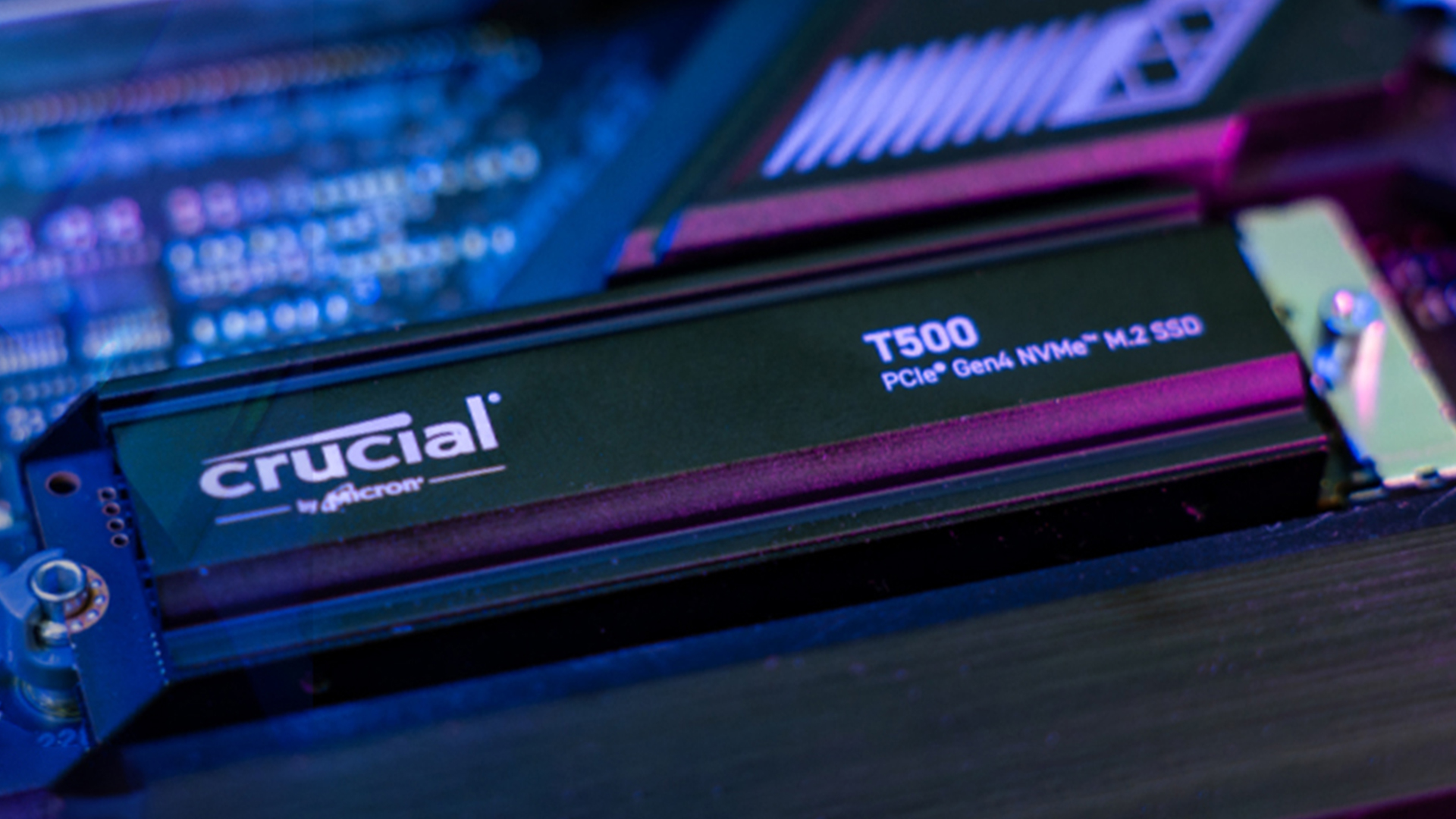 Crucial T500 NVMe M.2 SSD for fast AI storage.