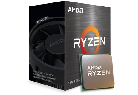 AMD Ryzen 5 5500 Socket AM4 Processor with Wraith Stealth Active Fan ...